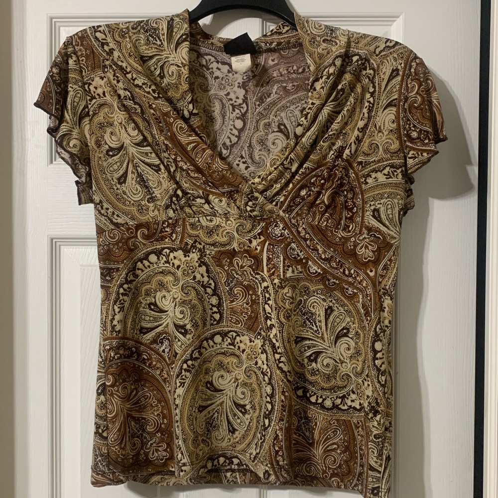Like NEW shades of browns dressy shirt